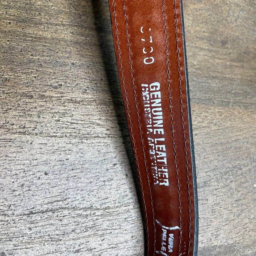 Unbranded Mens Brown Braided Genuine Leather Belt Size‎ XL Western